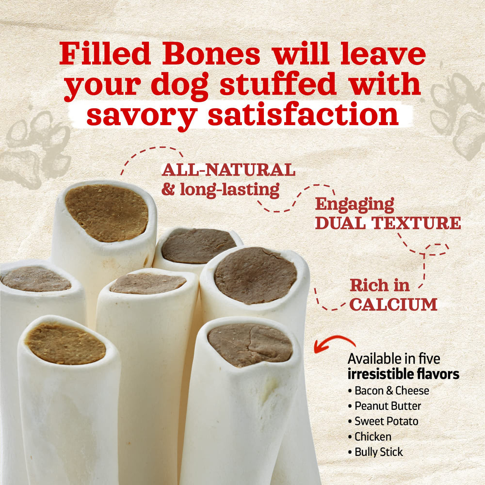 Natural Farm beef-filled bone delivers slow-roast flavor and safe chewing.