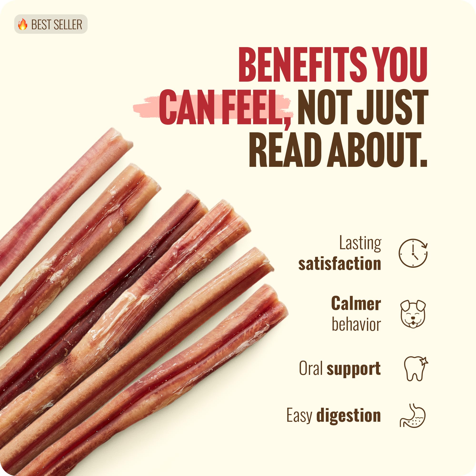 Natural Farm odor-free bully sticks ideal for training rewards