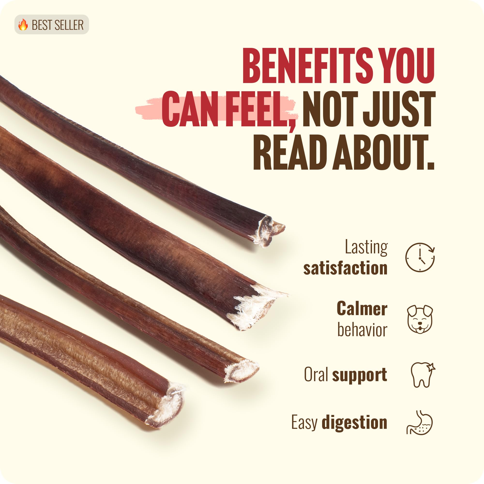 Natural Farm grass-fed beef chews highlighted for natural ingredients