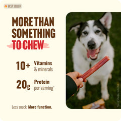 Natural Farm Odor-Free Super Collagen dog chew texture close-up, beef skin.