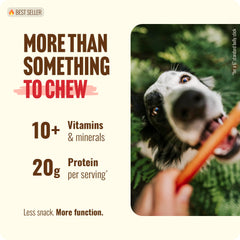 Close-up of Natural Farm odor-free bully sticks showing dense texture