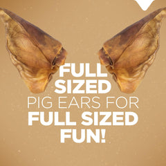 Natural Farm Pig Ears air-dried process preserves texture and nutrients.
