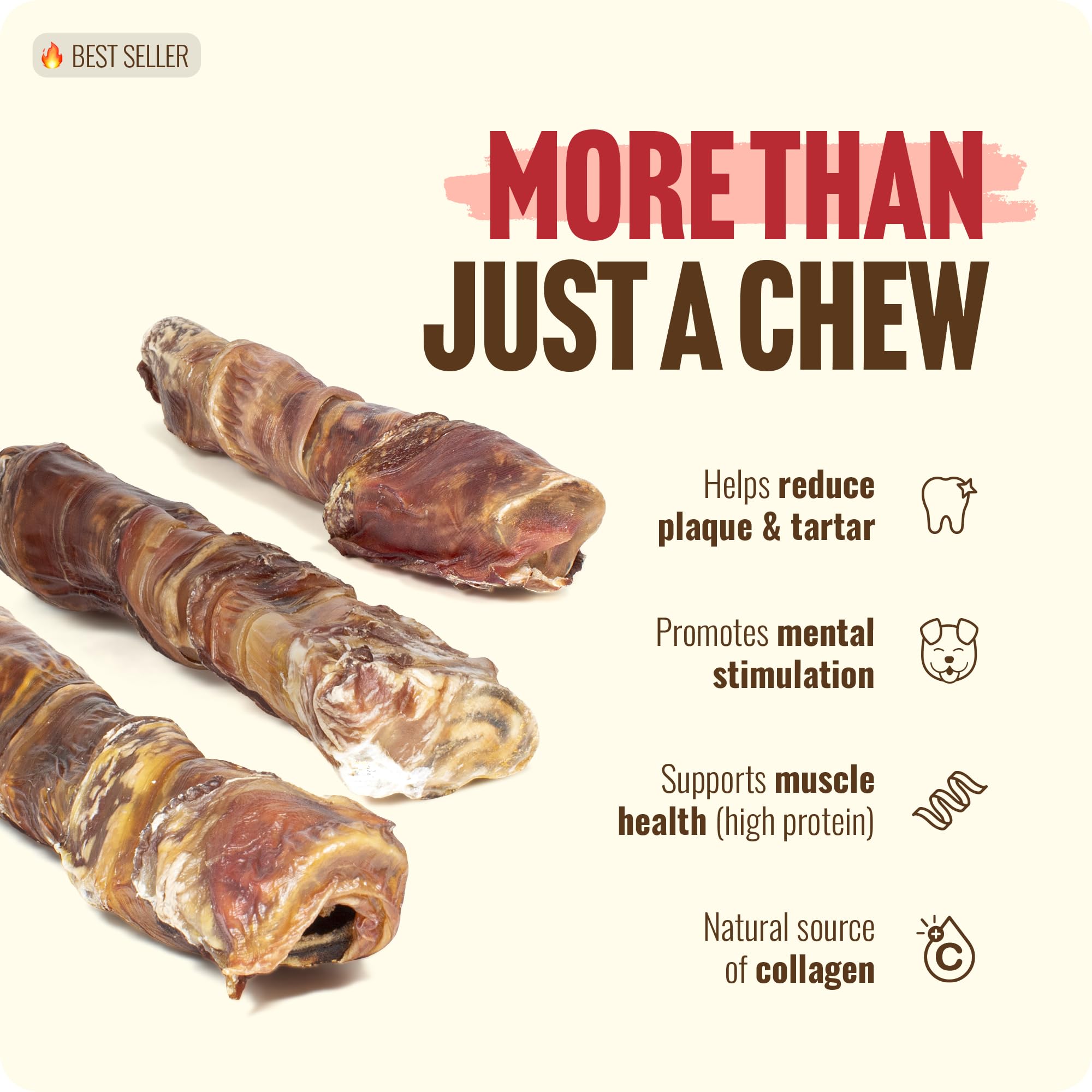 Natural Farm Power Beef Sticks long-lasting chew designed for extended play