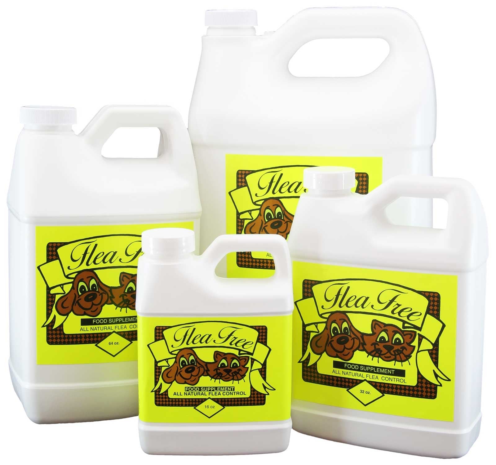 Natural Pet Products usage guide bottle demonstrates gradual daily dosage for pets