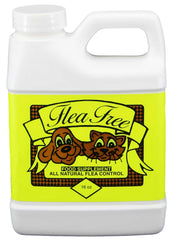 Natural Pet Products Flea-Free bottle pour showing easy daily dosing for pets