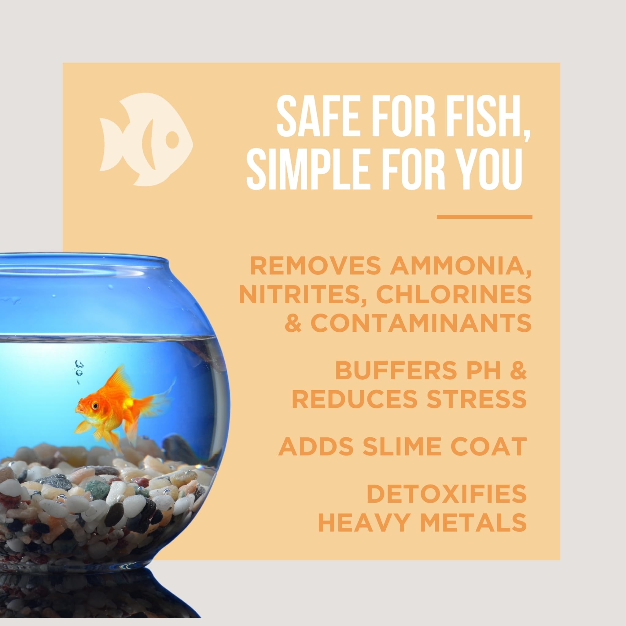 One bottle of Natural Rapport treats up to 960 gallons of aquarium water