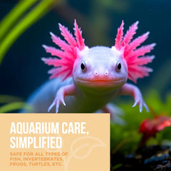 Natural Rapport conditioner being poured for simple aquarium water changes