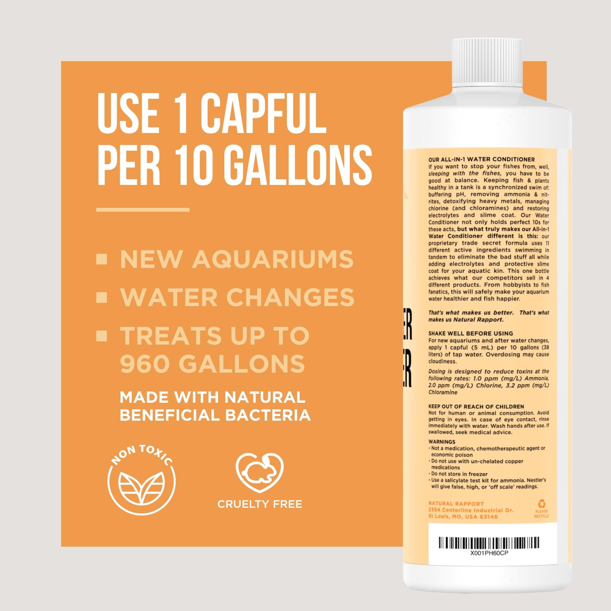 Natural Rapport used in a saltwater setup to support reef tank transitions