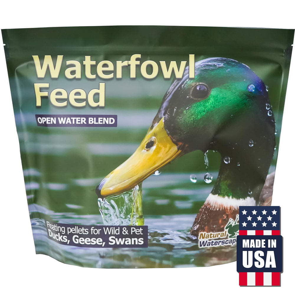 Natural Waterscapes Waterfowl Feed 5 lb bag for pond feeding and convenience.