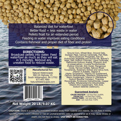 Natural Waterscapes Fishmeal-blend provides protein for waterfowl appetite