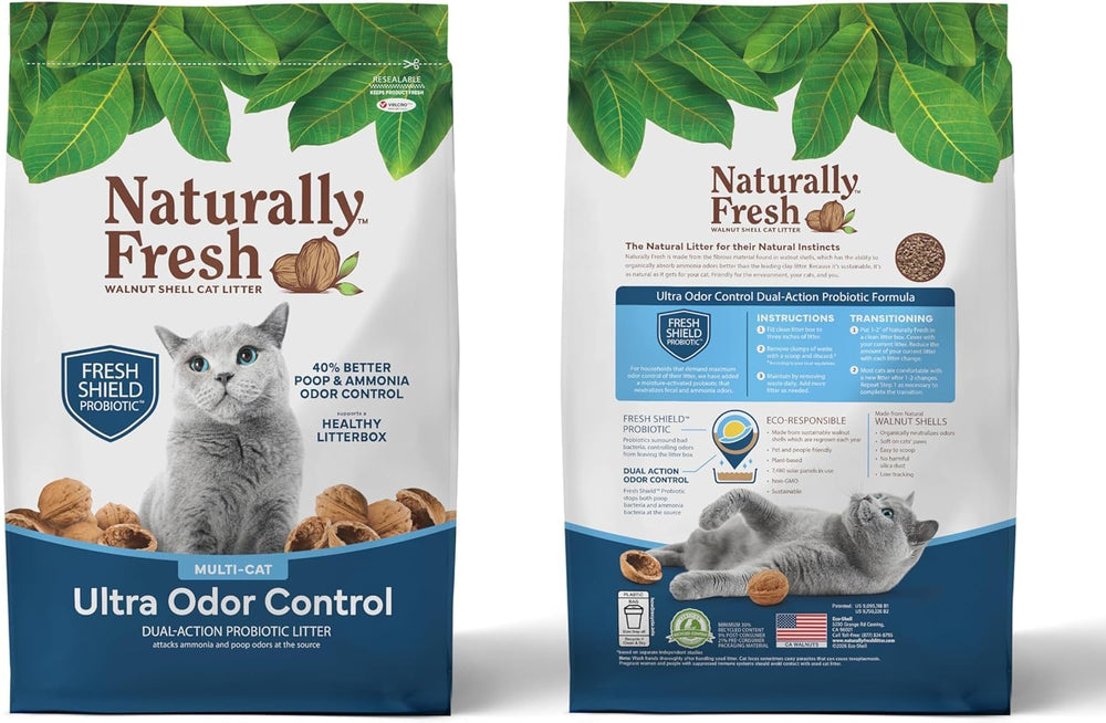 Naturally Fresh dust-free formula close-up emphasizing low-dust for cleaner air.