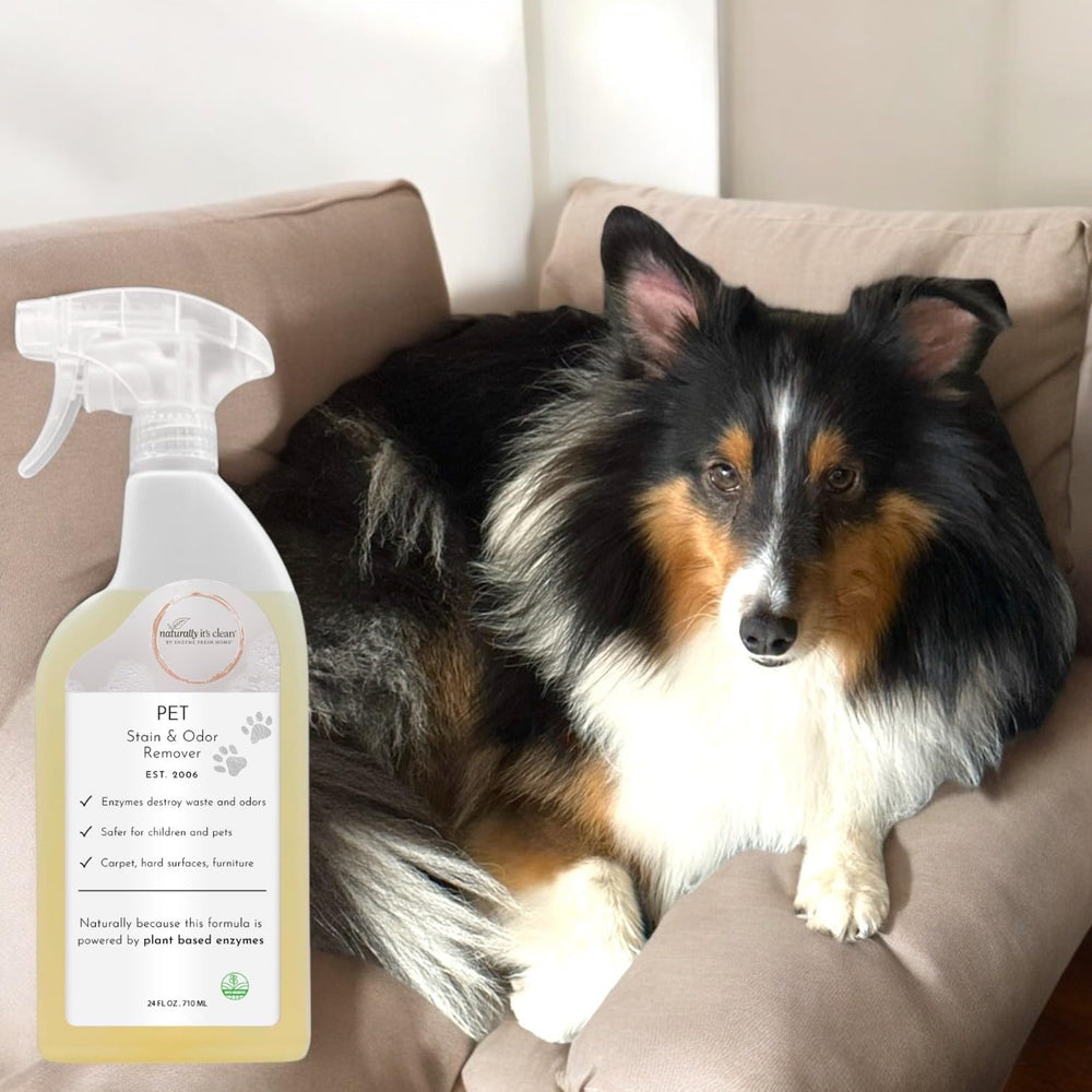 Naturally it's clean enzyme remover safe for pets during use