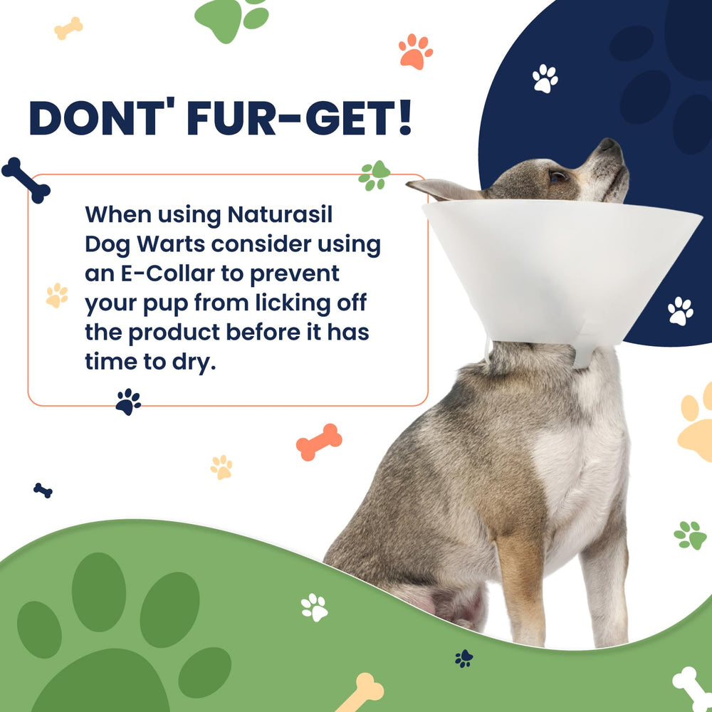 Naturasil dog warts remover plant extracts highlighting 100% botanicals.