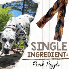 Nature Gnaws braided pork bully sticks dogs-chewing; durable, satisfying chew