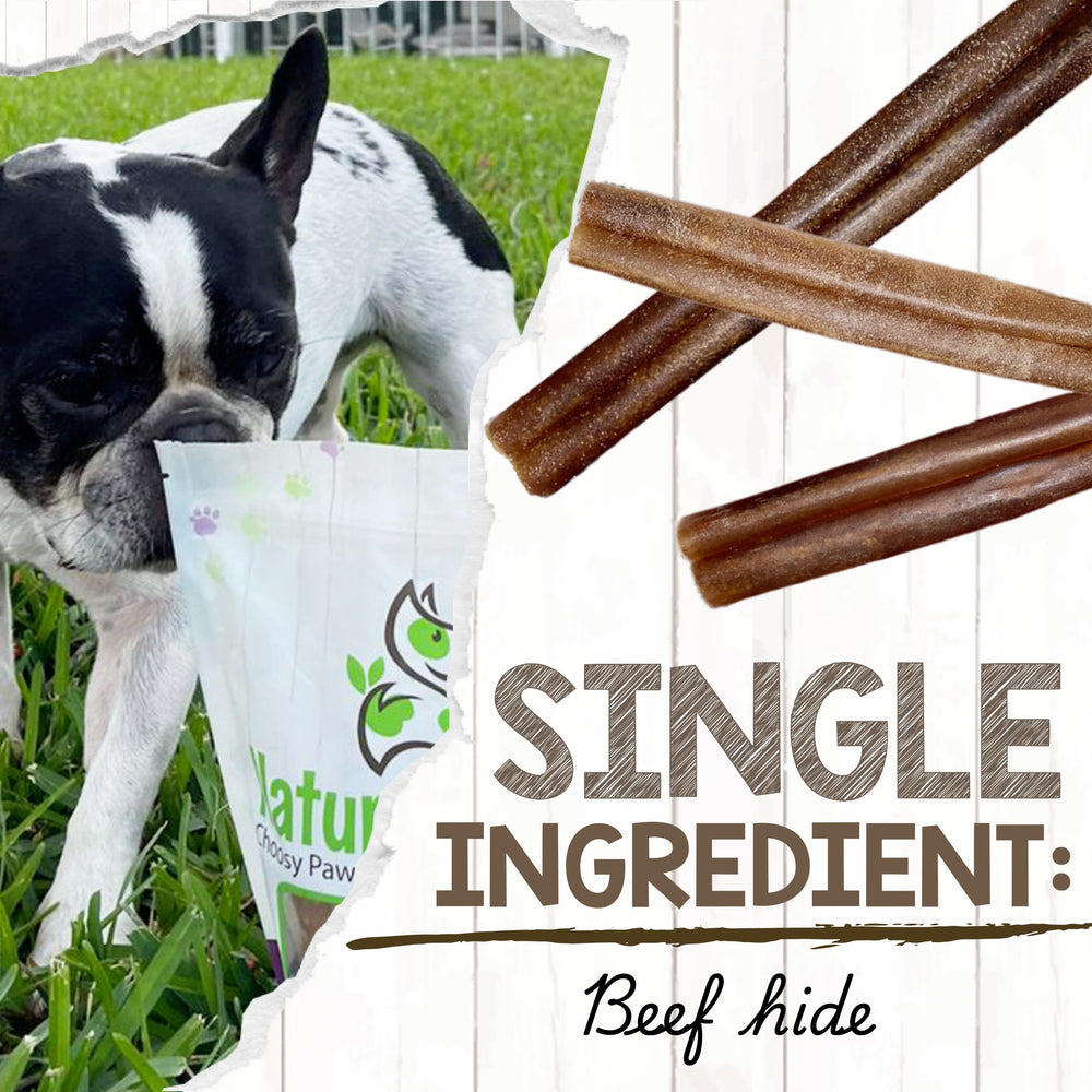 Nature Gnaws Collagen Sticks texture close-up reveals durable chew