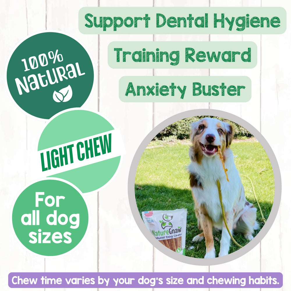 Nature Gnaws grain-free dental chew—durable and teeth-friendly.