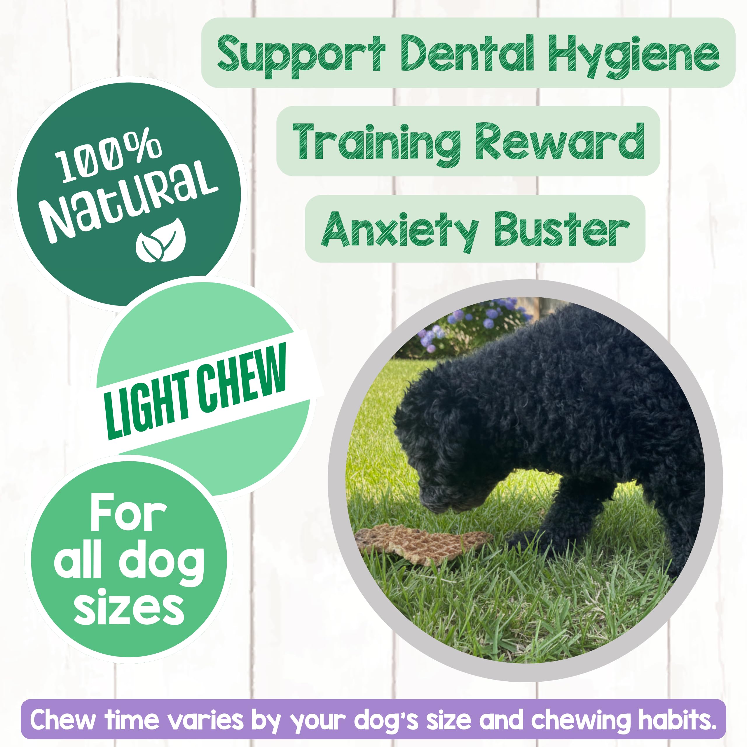 Puppy teething-friendly Lamb Lung Filets treat during training
