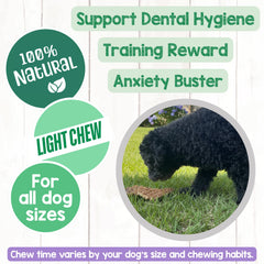 Puppy teething-friendly Lamb Lung Filets treat during training