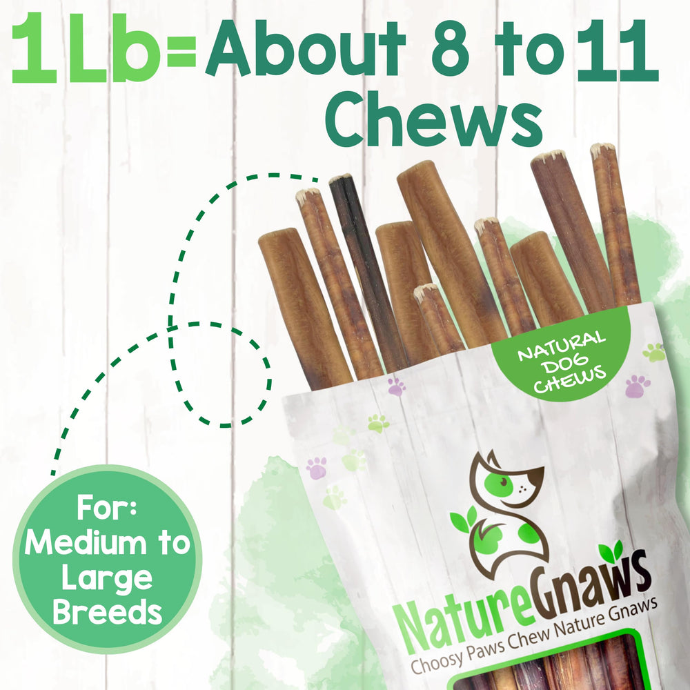 Nature Gnaws long lasting chews ideal for large dogs.