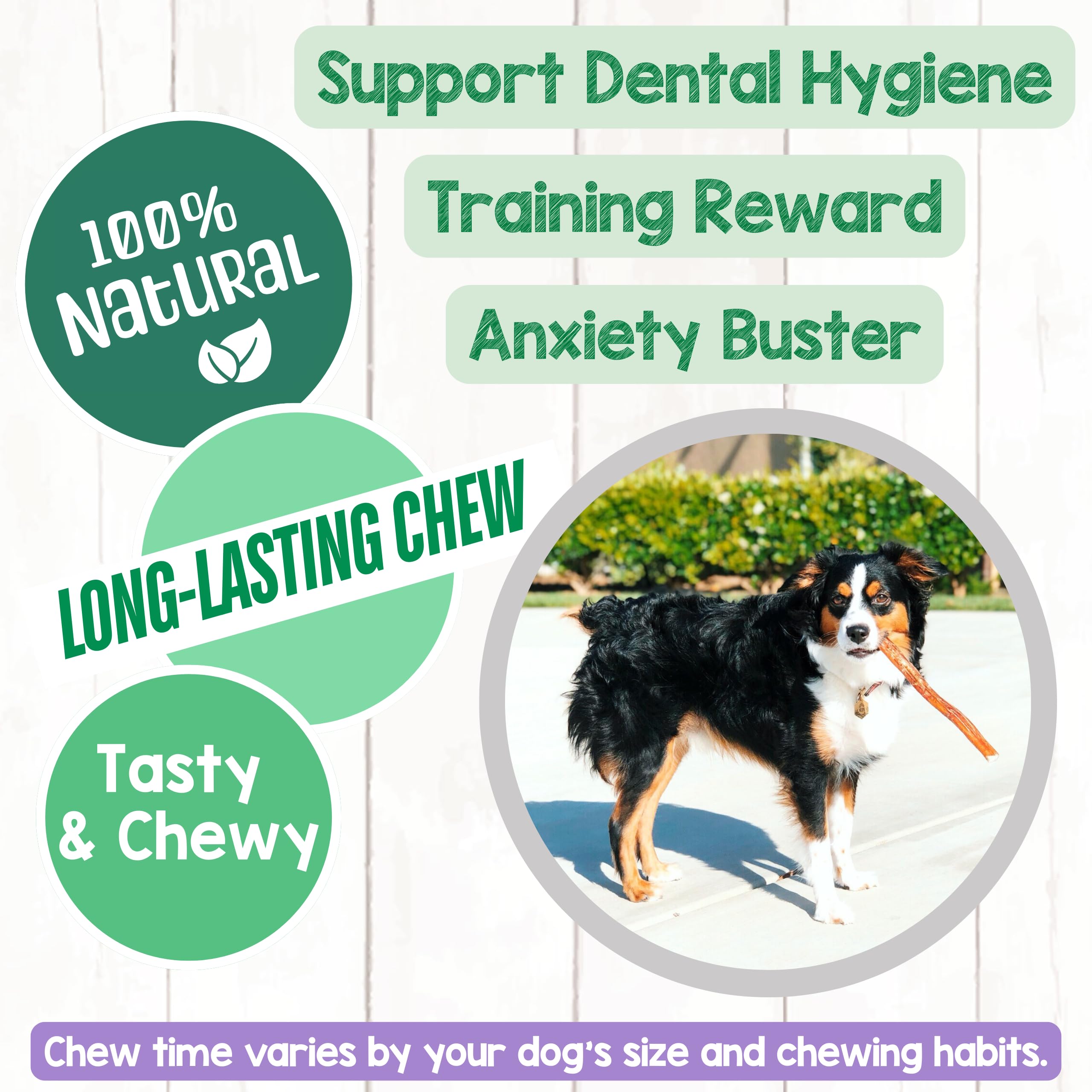 Nature Gnaws long-lasting dog chew provides hours of enrichment.