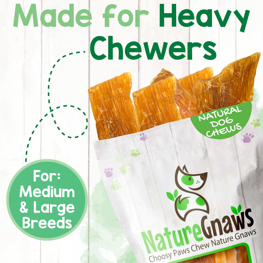 Nature Gnaws Paddywack tendons promote mindful chewing and reduce boredom.