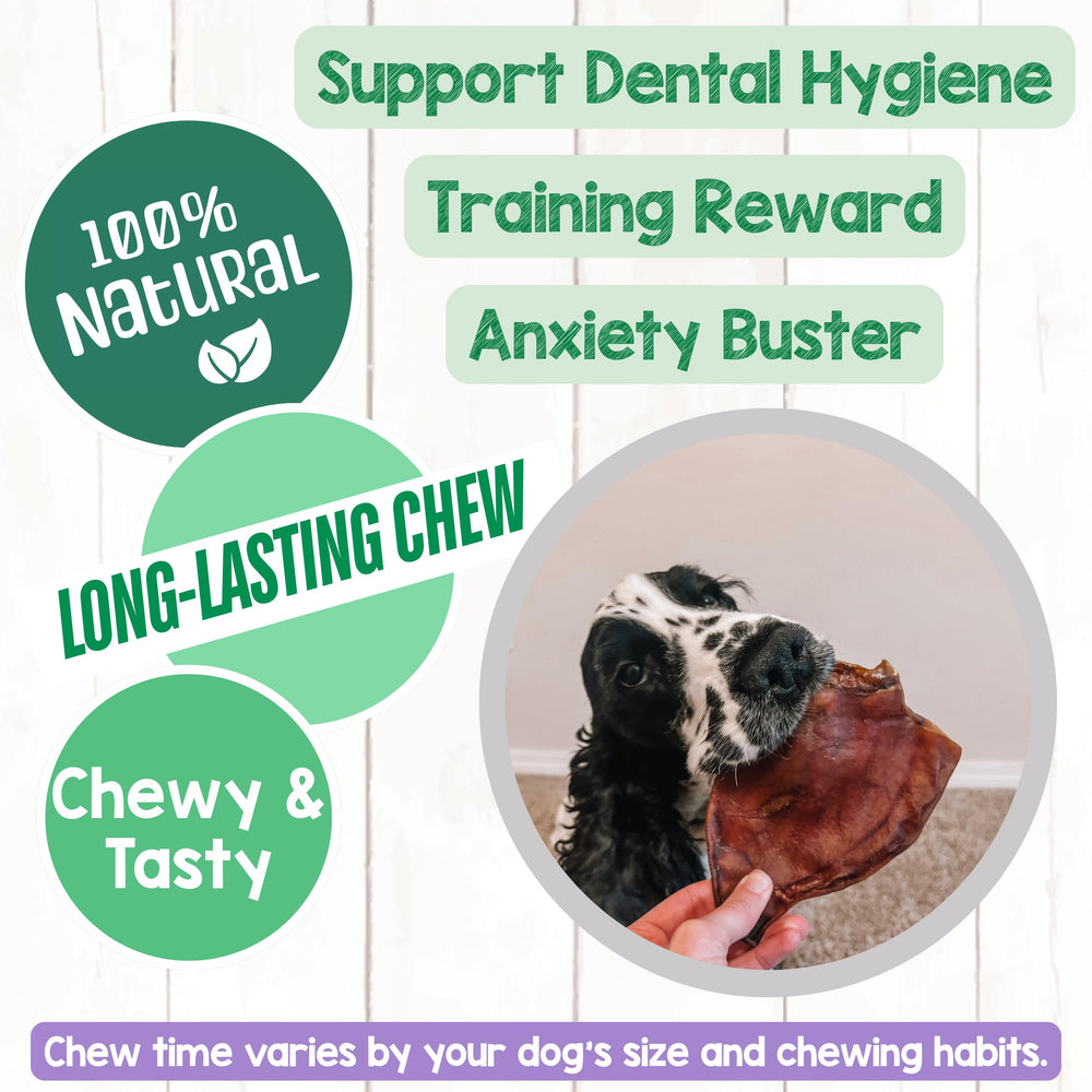 Nature Gnaws Pig Ears savory-texture deliver a satisfying reward for dogs.