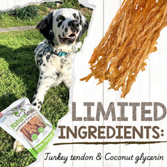 Nature Gnaws rawhide free turkey tendons natural dental chew for dogs
