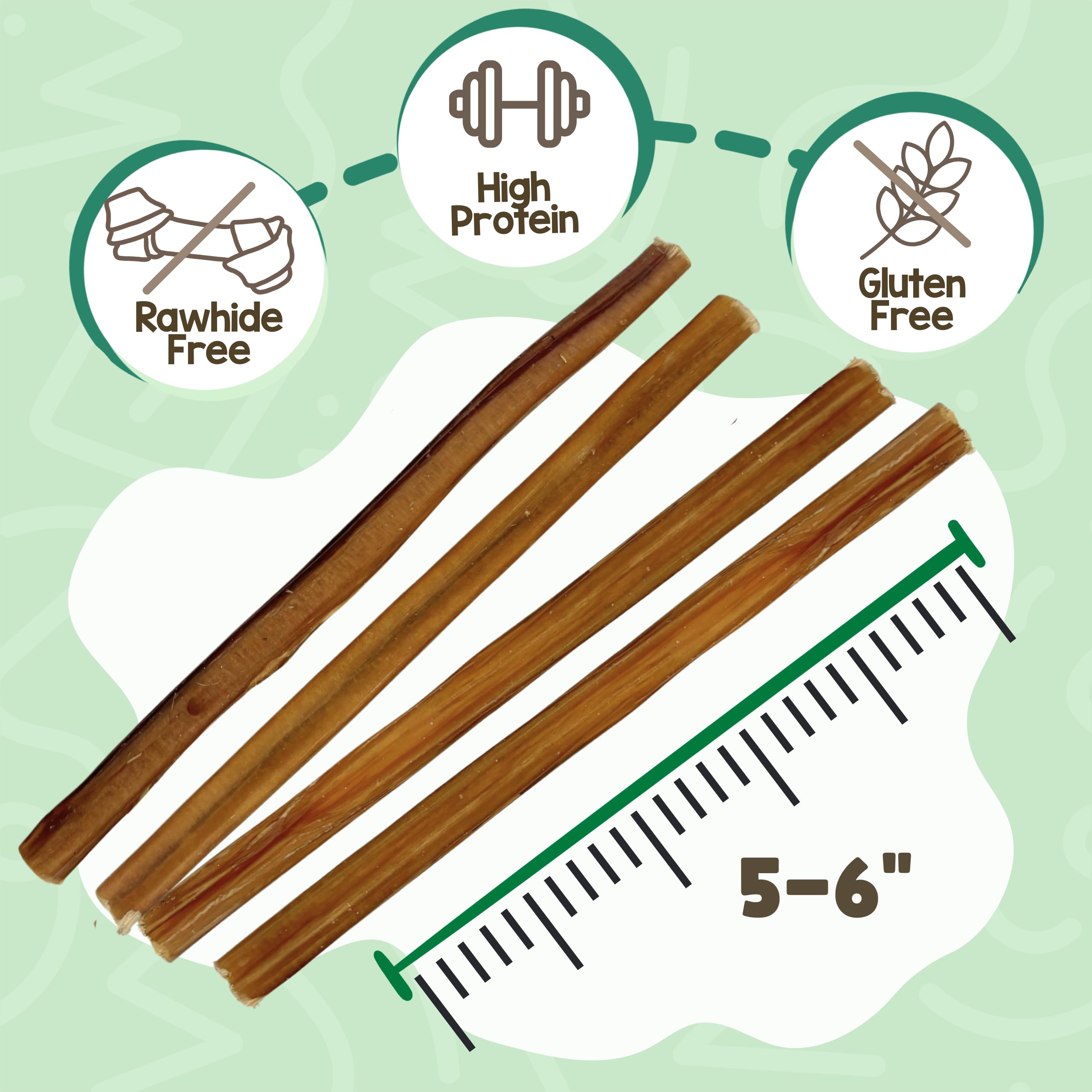 Nature Gnaws Small Bully Stick for senior chewers, steady chew time and dental-friendly action.