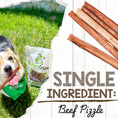 Nature Gnaws Thin Bully Sticks beef chew rawhide-free for teething