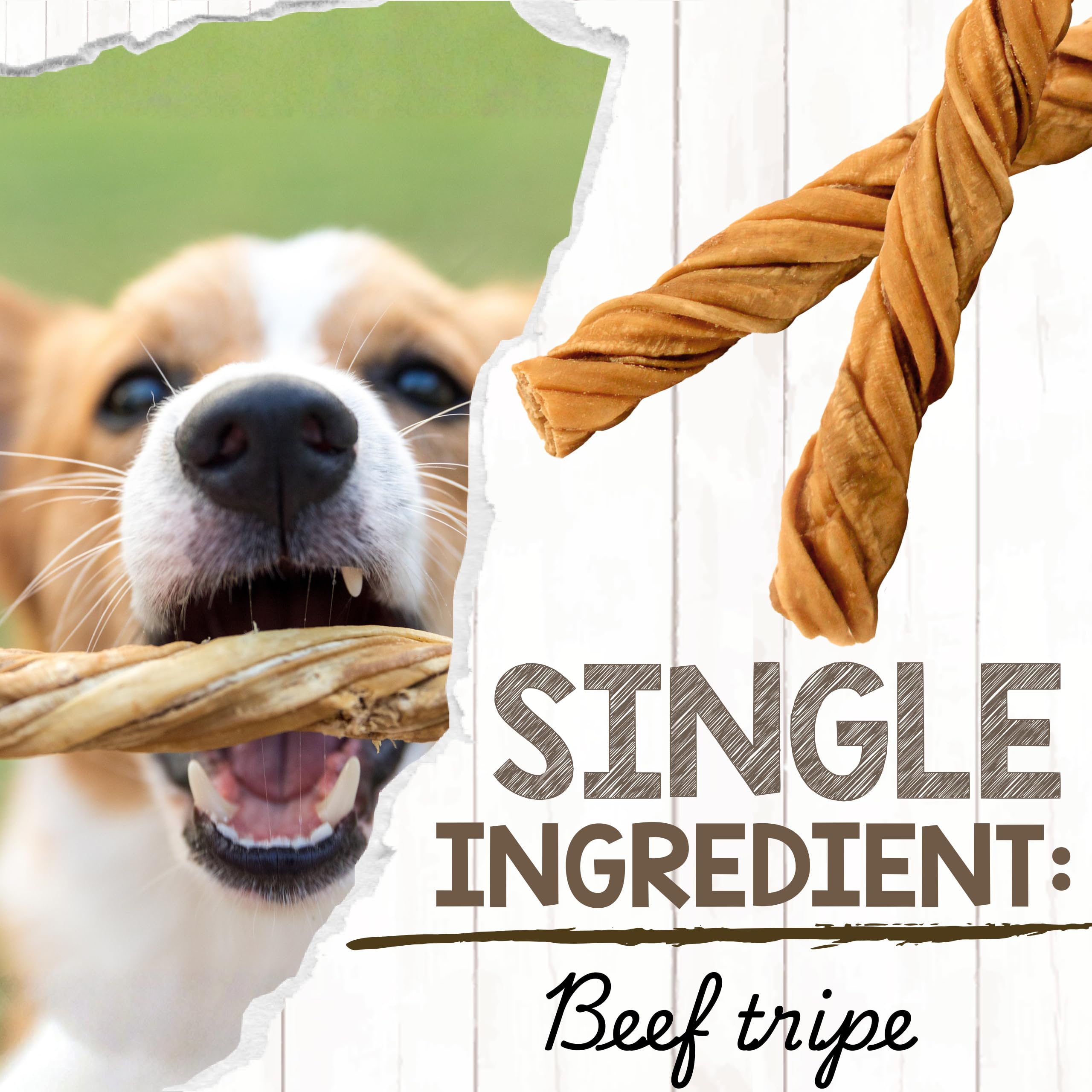 Nature Gnaws Tripe Twists bulk pack displayed for convenient everyday rewards