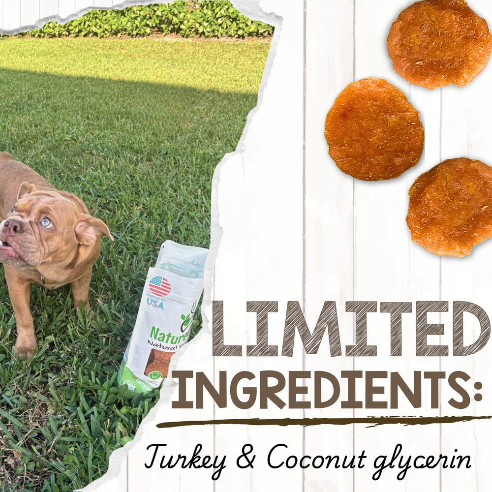 Nature Gnaws USA Chicken Tenders bite-size chews for teething puppies.