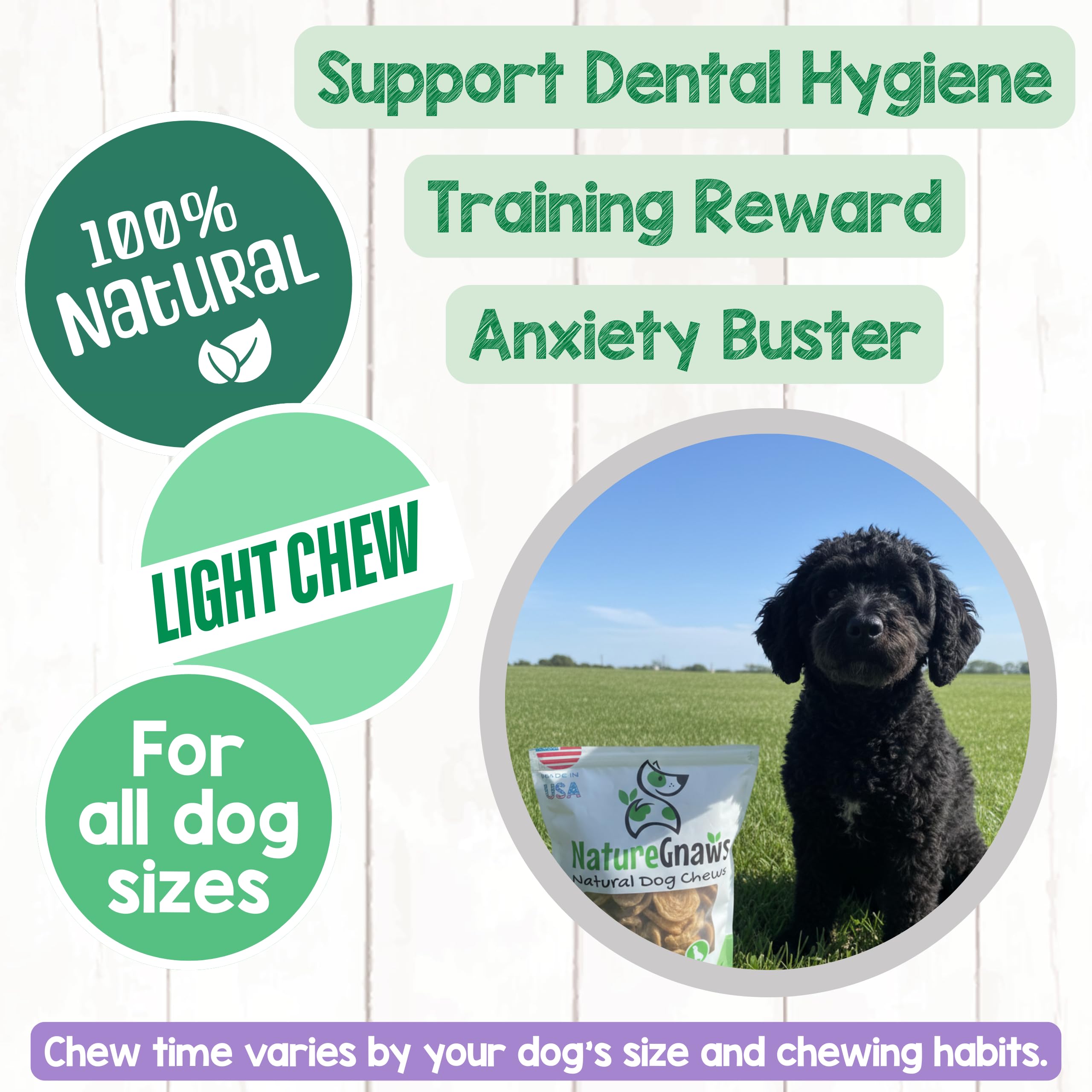 Nature Gnaws USA Chicken Tenders small-dog chew, durable and tasty.