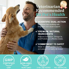 Nature Target Dog Allergy Relief Chews with Probiotics supports gut balance and immune health.