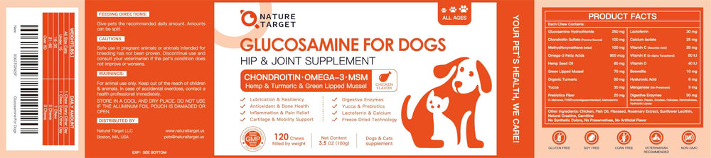 Nature Target crunchy texture helps even picky dogs enjoy their daily chew.