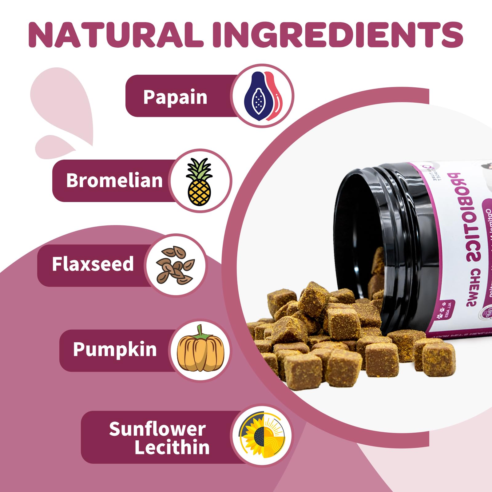 NATURE TARGET GMP-certified seal on dog supplement packaging