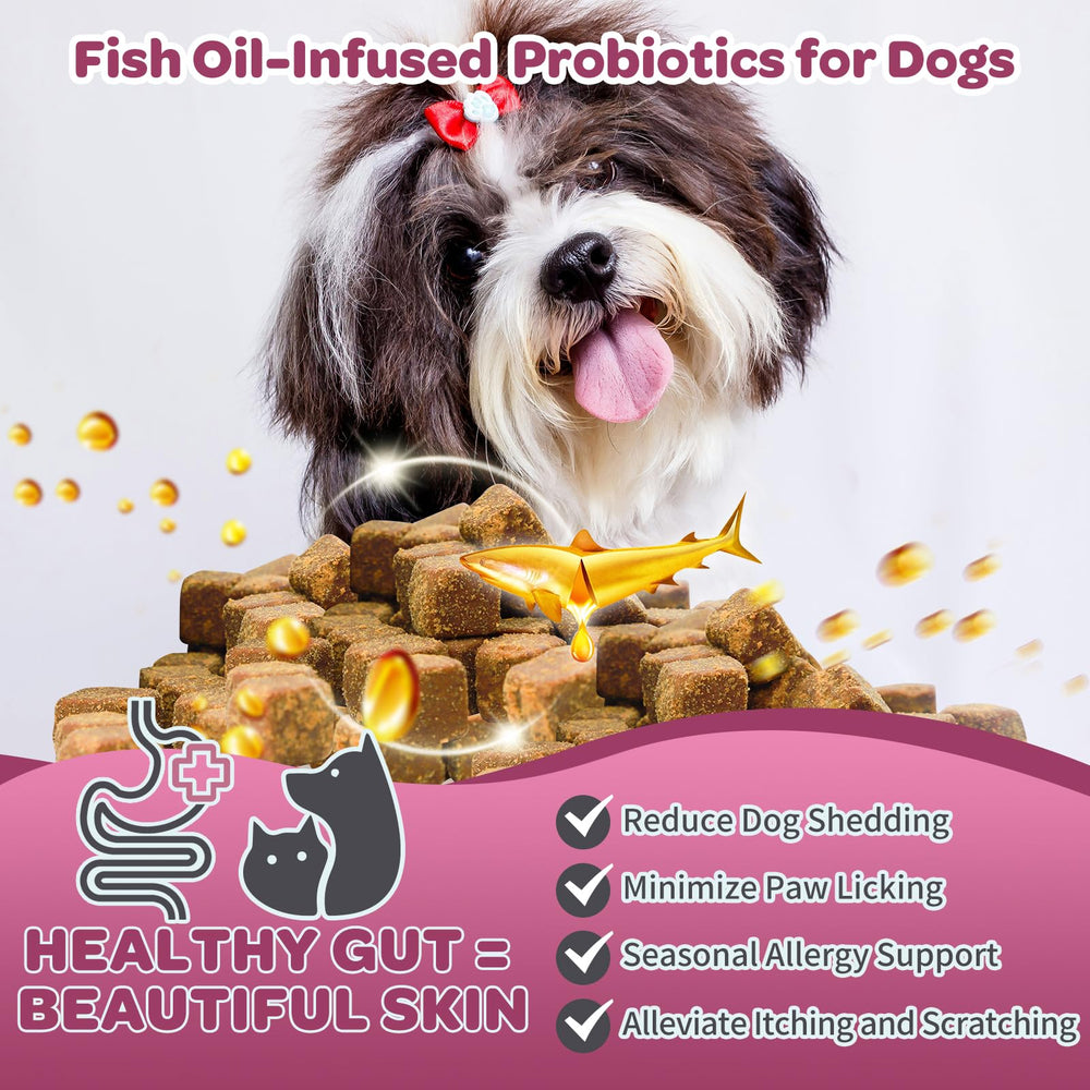 NATURE TARGET Omega-3-6-9 fish oil chews for skin and coat health