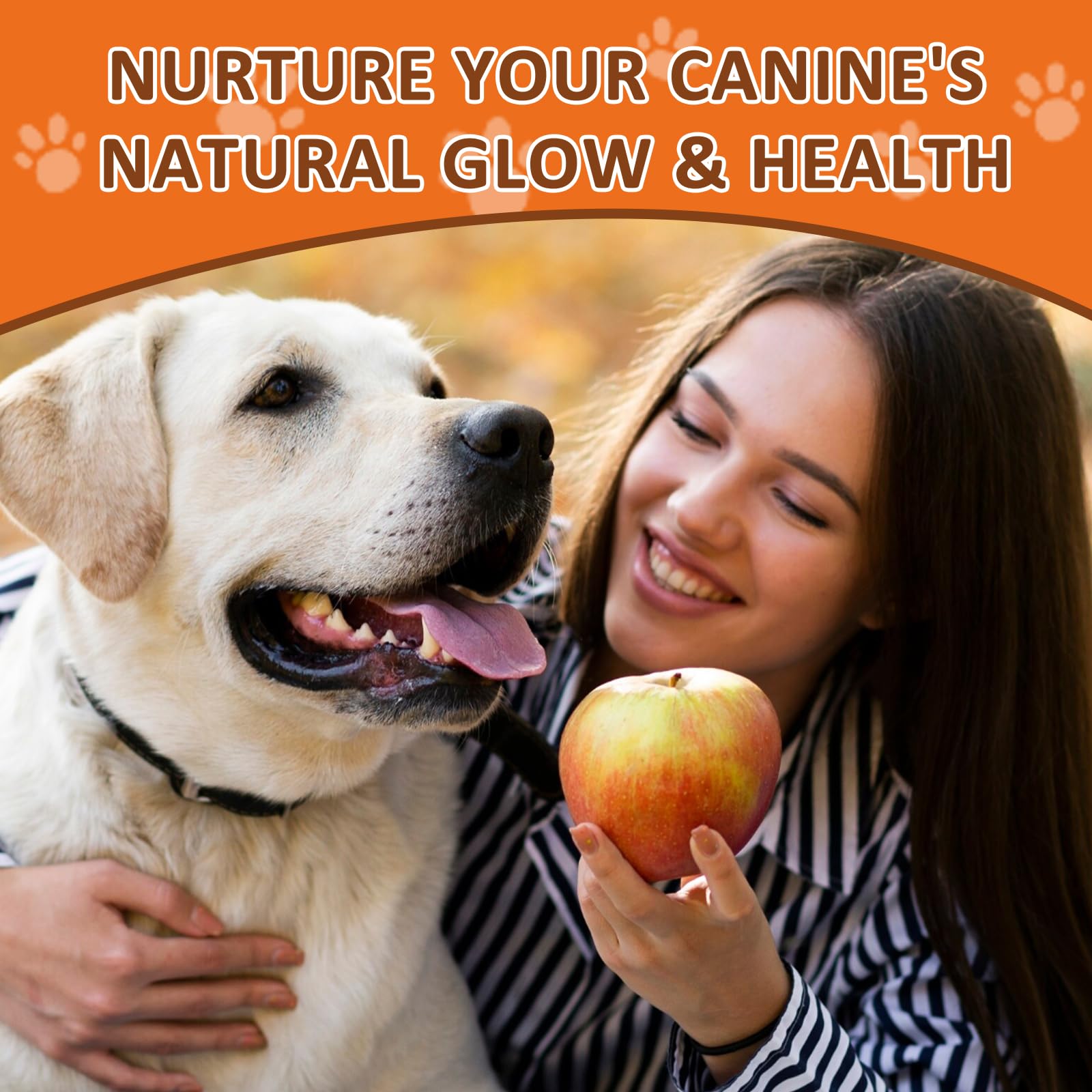 NATURE TARGET Omega 3 dog bottle and jar on table for daily skin and coat care.