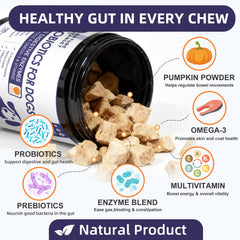 Probiotic blend with prebiotics and digestive enzymes from Nature Target for dogs