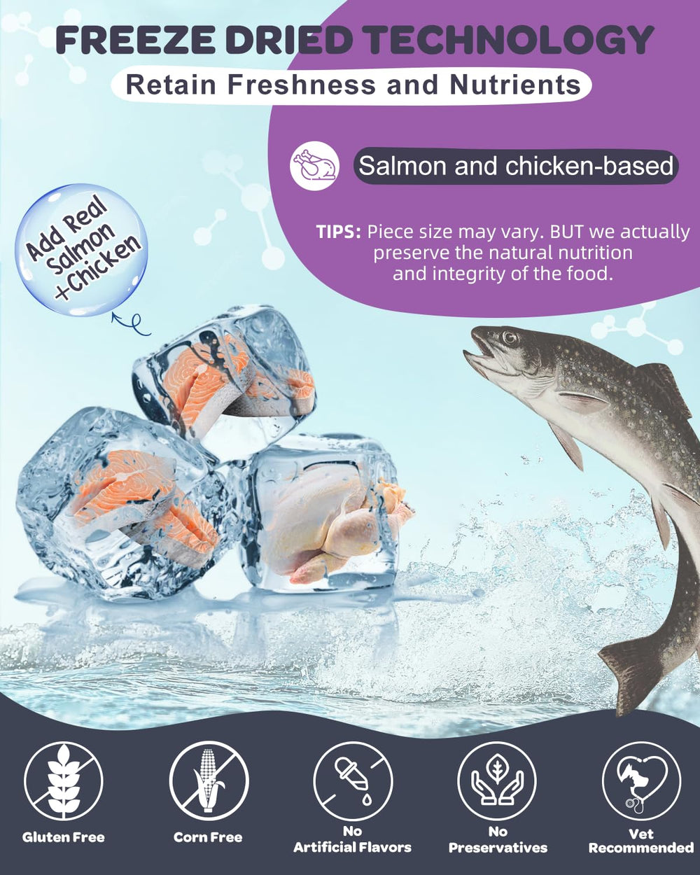 NATURE TARGET salmon-flavored chews entice dogs for easy daily digestion support.