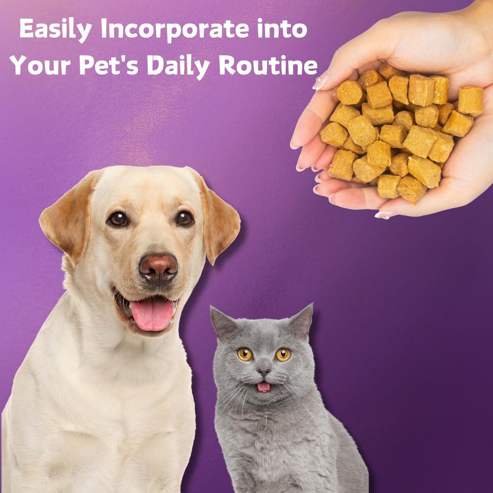 Nature Target freeze-dried probiotic chews ready to serve without refrigeration.