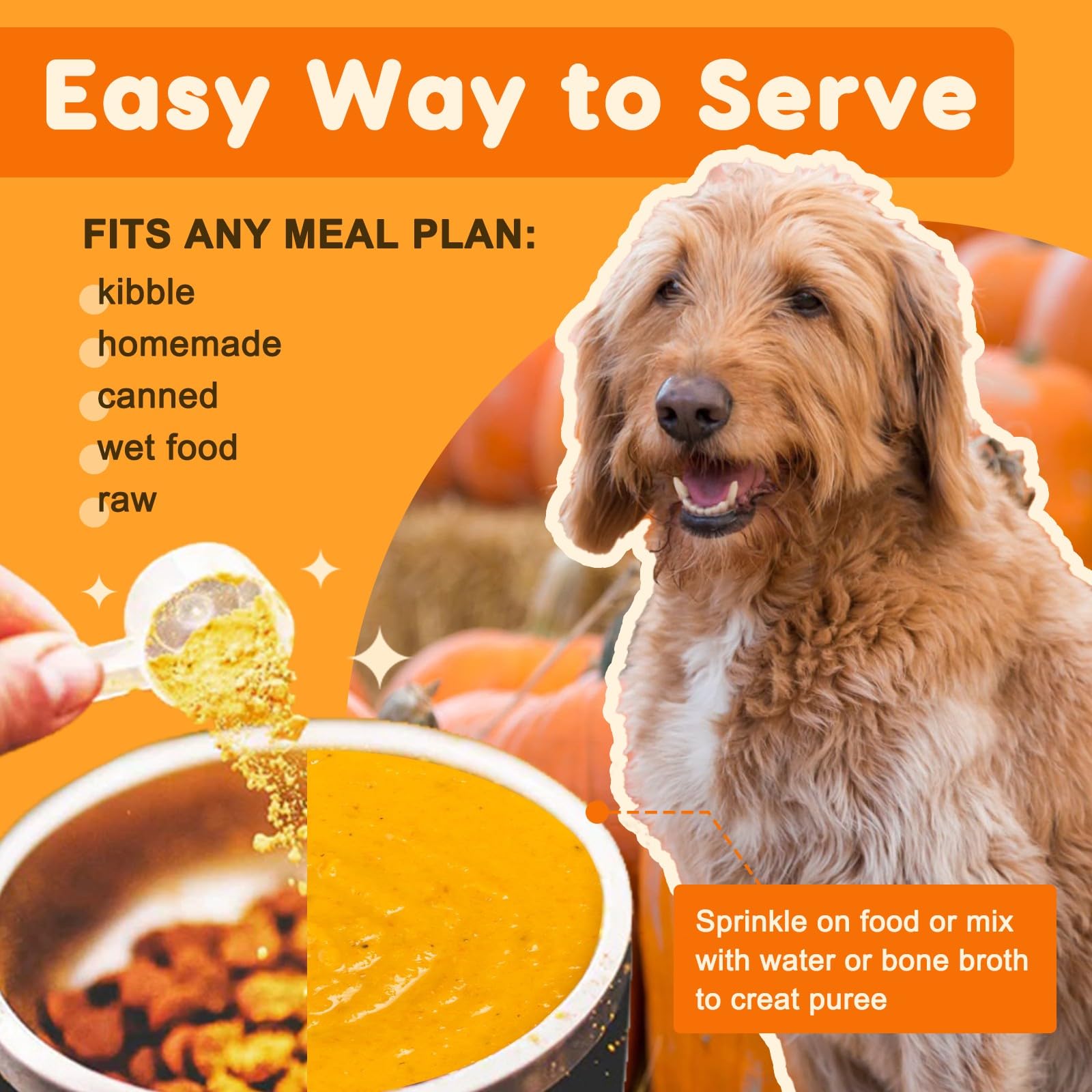 Nature Target Pumpkin pet taste topper — appealing flavor for picky eaters.