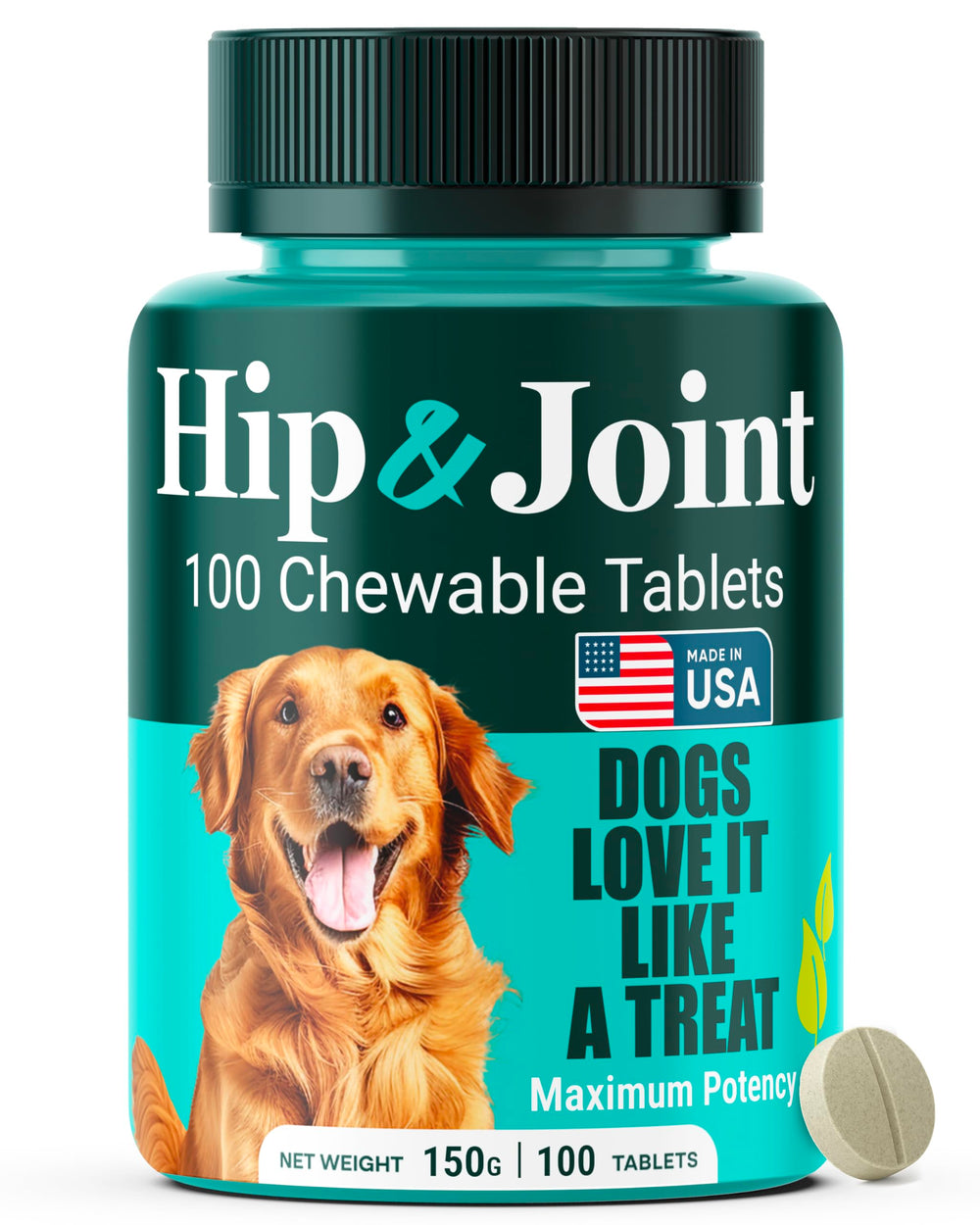 Natureflow hip and joint dog bottle supports daily mobility.