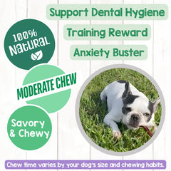 Nature Gnaws pork bully sticks texture closeup highlights durable, satisfying chew.