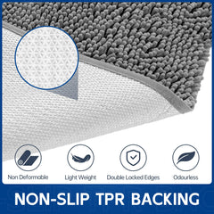Naturei chenille indoor outdoor doormat suitable for entryways and porches.