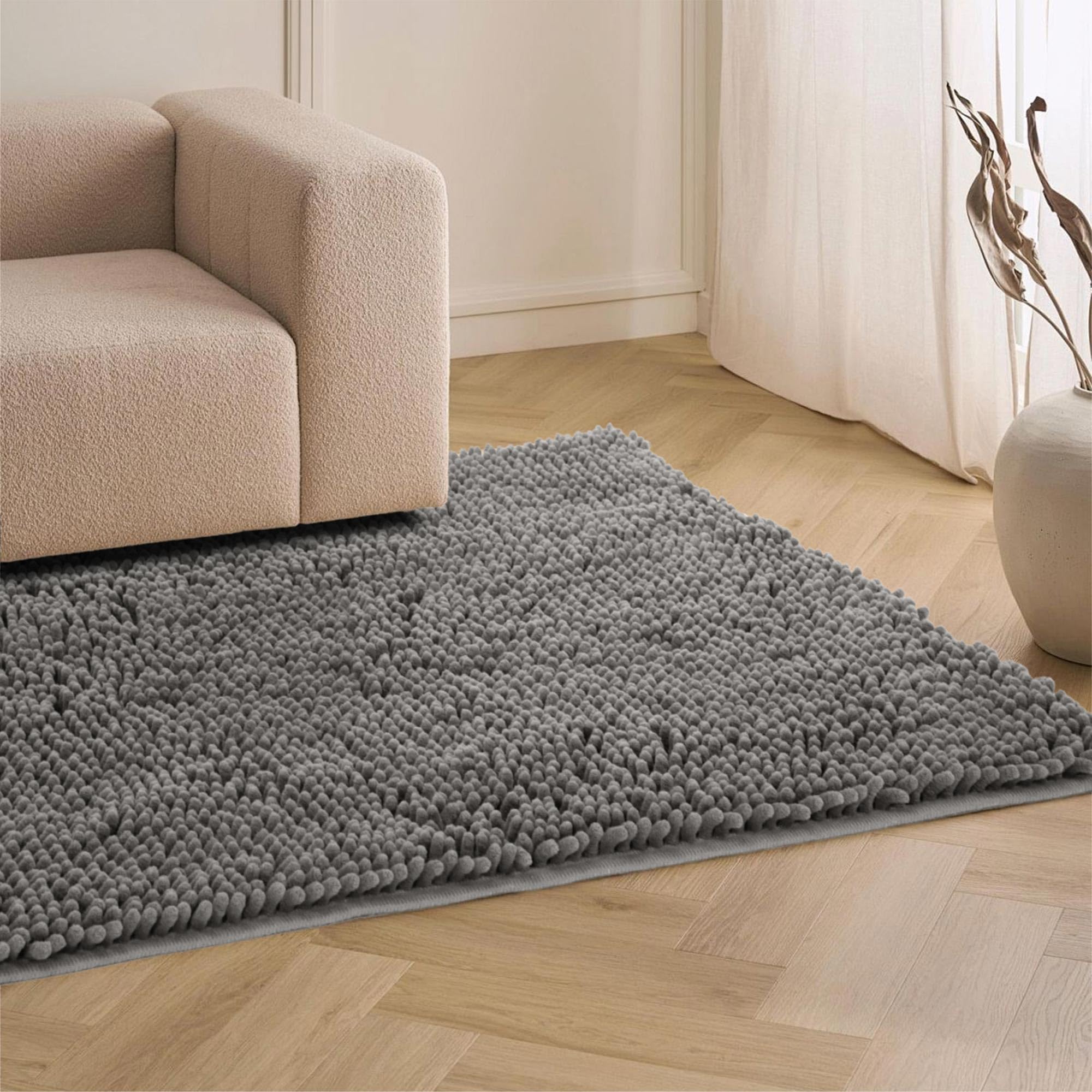 Naturei large entryway doormat fits 1 inch threshold and welcomes guests.