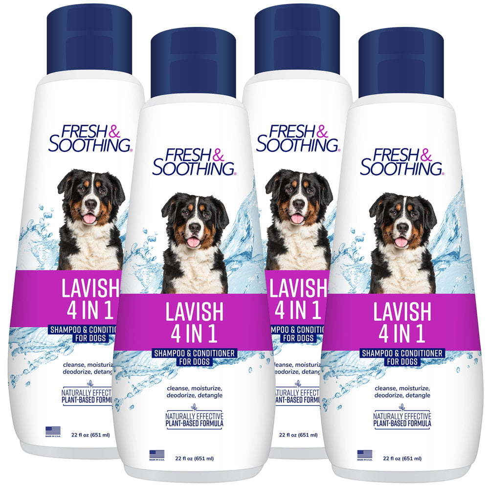 Naturel Promise Lavish shampoo bottle for dogs—gentle cleansing and fresh scent.