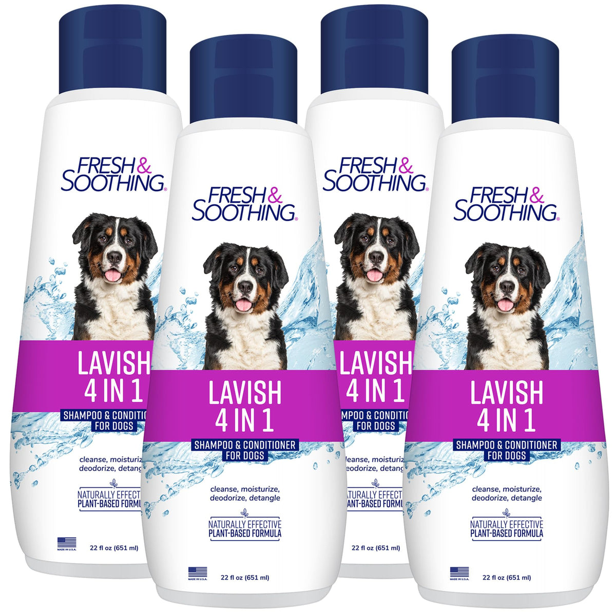 Naturel Promise Lavish shampoo bottle for dogs—gentle cleansing and fresh scent.