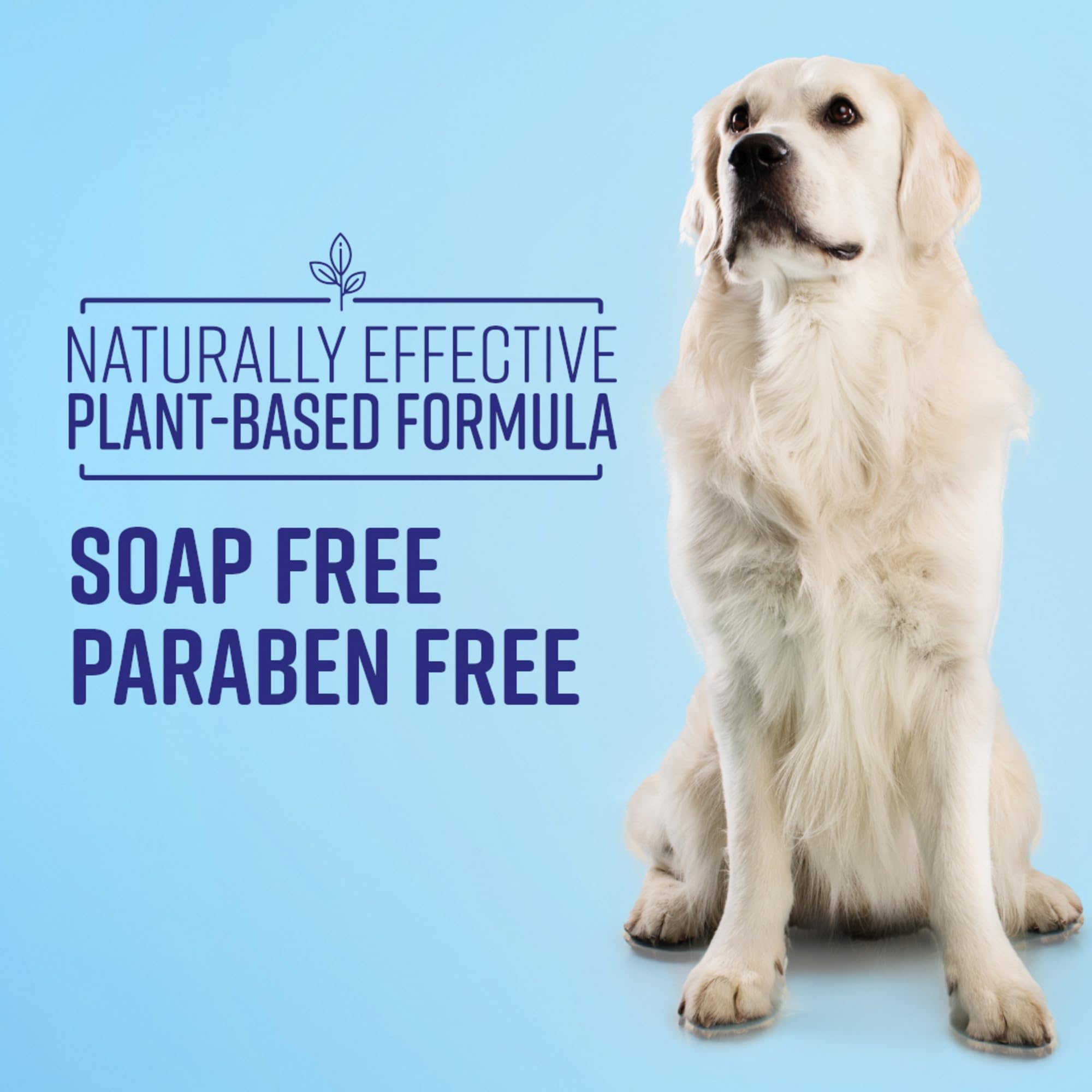 Naturel Promise Lavish shampoo yields a silky, tangle-free coat.