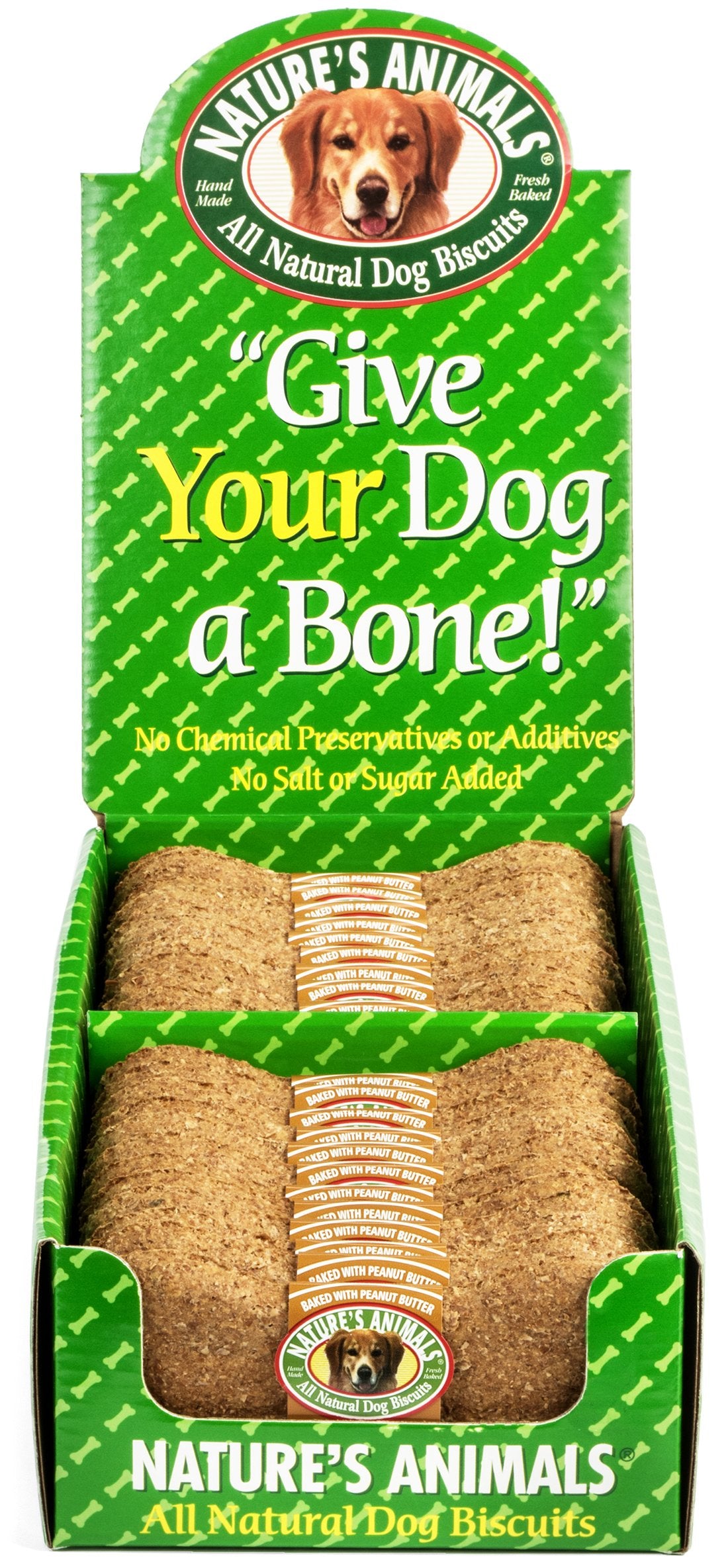 Oven-baked Nature's Animals biscuits delivering crisp texture and flavor.