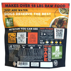 Nature's Diet Simply Raw rehydrated serving image for quick, wholesome meals.